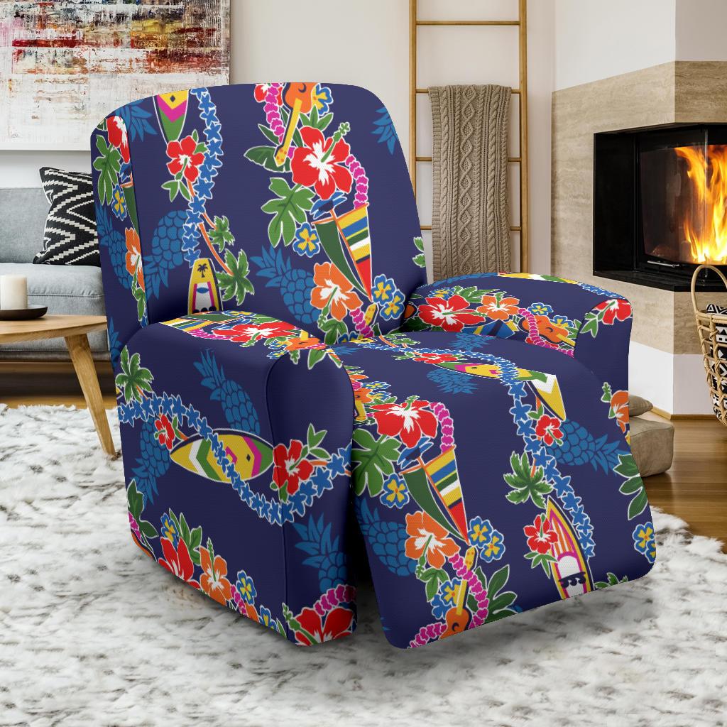 Hawaiian Themed Pattern Print Design H04 Recliner Slipcover-JORJUNE.COM