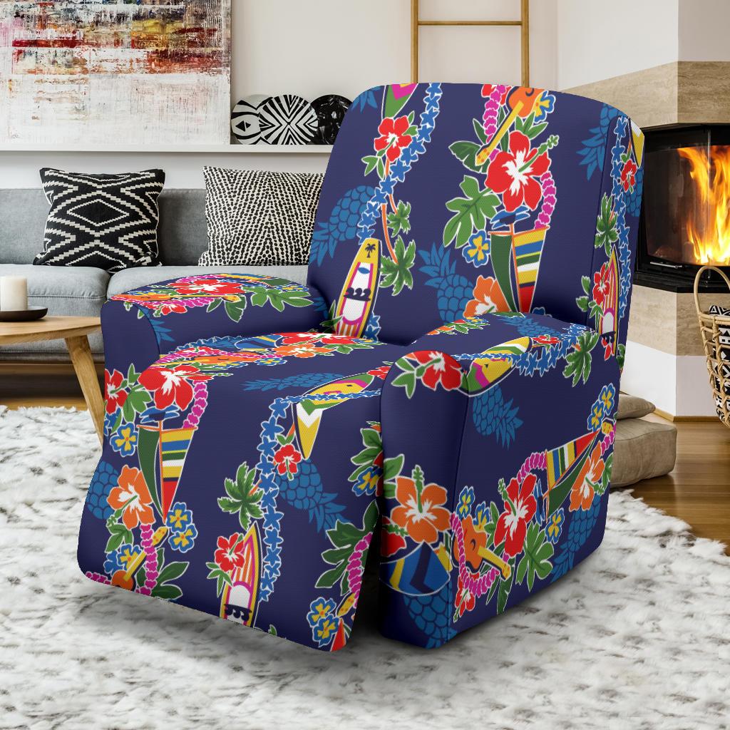 Hawaiian Themed Pattern Print Design H04 Recliner Slipcover-JORJUNE.COM