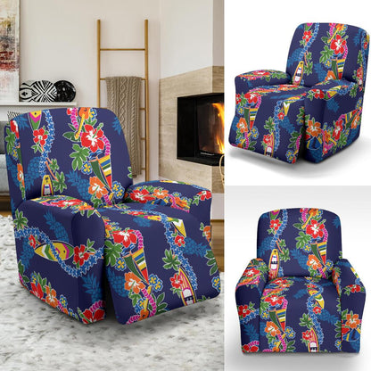 Hawaiian Themed Pattern Print Design H04 Recliner Slipcover-JORJUNE.COM