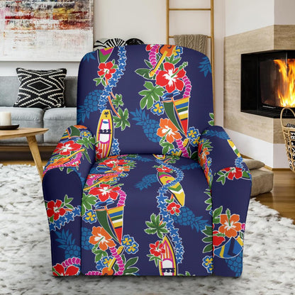 Hawaiian Themed Pattern Print Design H04 Recliner Slipcover-JORJUNE.COM