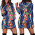 Hawaiian Themed Pattern Print Design H04 Women Hoodie Dress