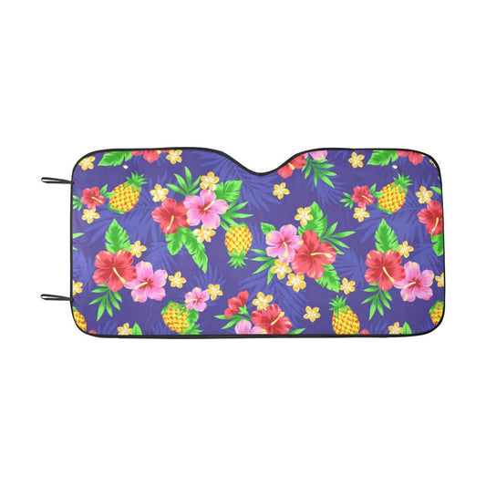 Hawaiian Themed Pattern Print Design H05 Car Sun Shade-JorJune