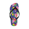 Hawaiian Themed Pattern Print Design H05 Flip Flops-JorJune