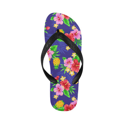 Hawaiian Themed Pattern Print Design H05 Flip Flops-JorJune