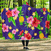Hawaiian Themed Pattern Print Design H05 Hooded Blanket-JORJUNE.COM