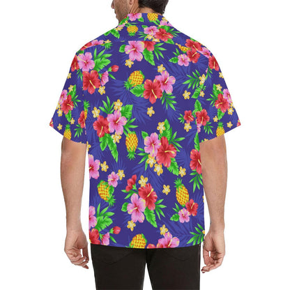 Hawaiian Themed Pattern Print Design H05 Men Hawaiian Shirt-JorJune