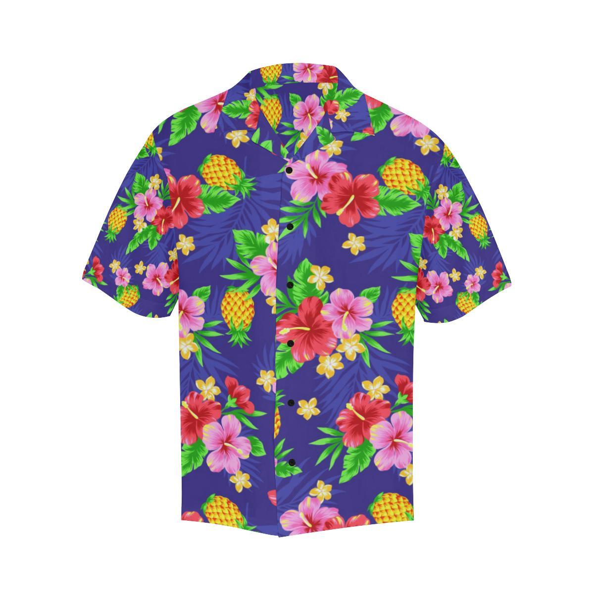 Hawaiian Themed Pattern Print Design H05 Men Hawaiian Shirt-JorJune