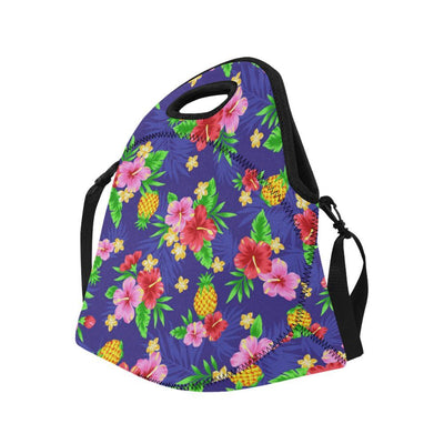 Hawaiian Themed Pattern Print Design H05 Neoprene Lunch Bag-JorJune