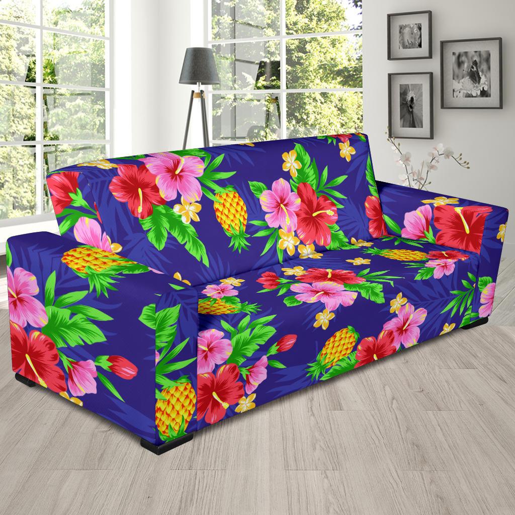 Hawaiian Themed Pattern Print Design H05 Sofa Slipcover-JORJUNE.COM