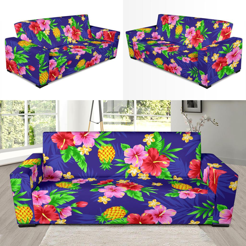 Hawaiian Themed Pattern Print Design H05 Sofa Slipcover-JORJUNE.COM
