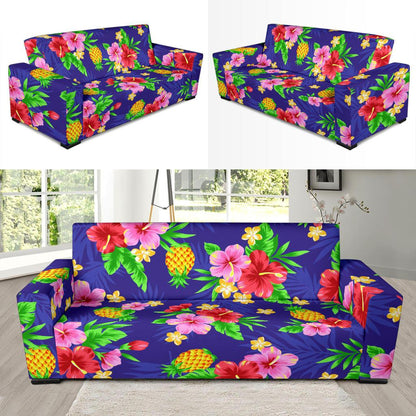 Hawaiian Themed Pattern Print Design H05 Sofa Slipcover-JORJUNE.COM