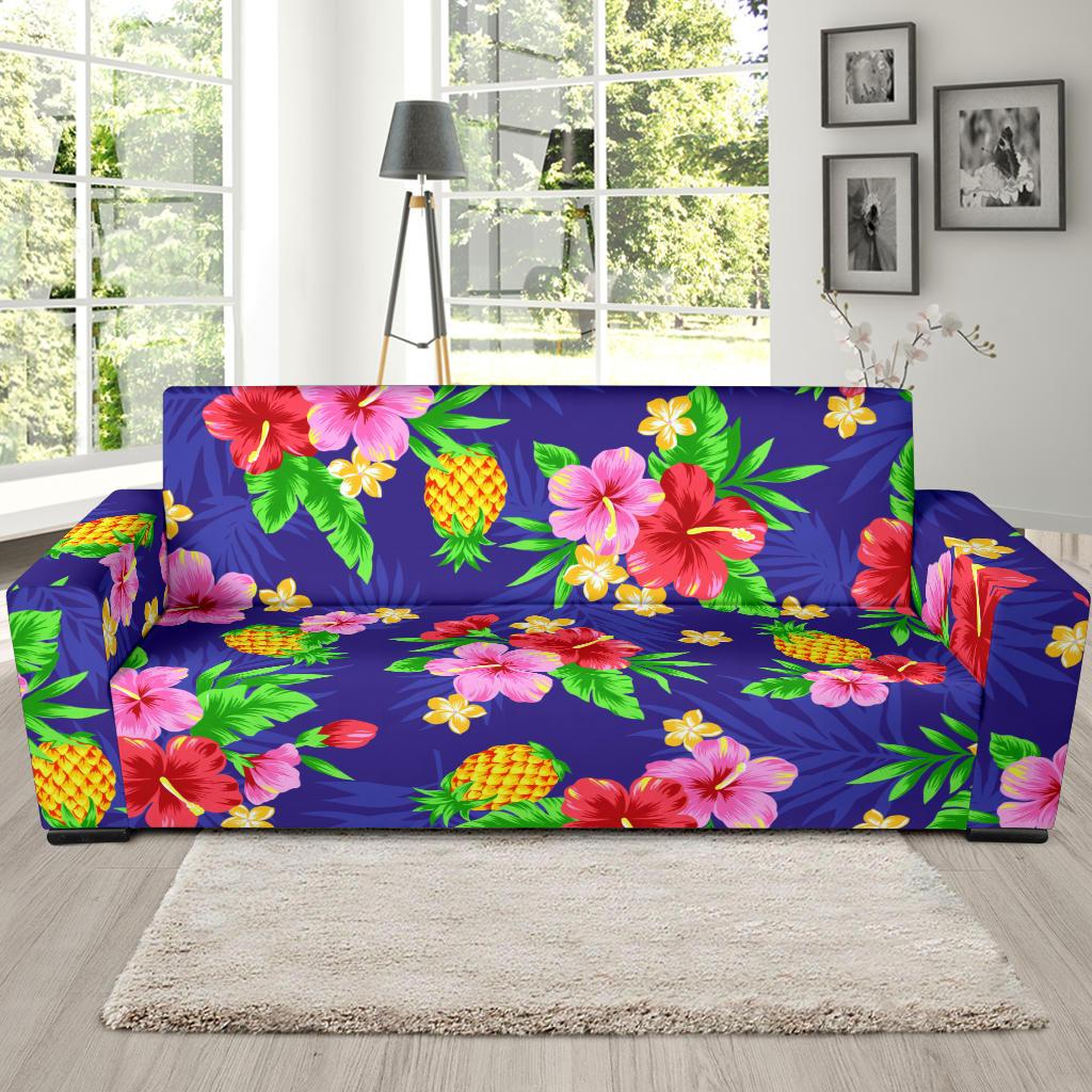 Hawaiian Themed Pattern Print Design H05 Sofa Slipcover-JORJUNE.COM