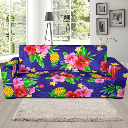 Hawaiian Themed Pattern Print Design H05 Sofa Slipcover-JORJUNE.COM
