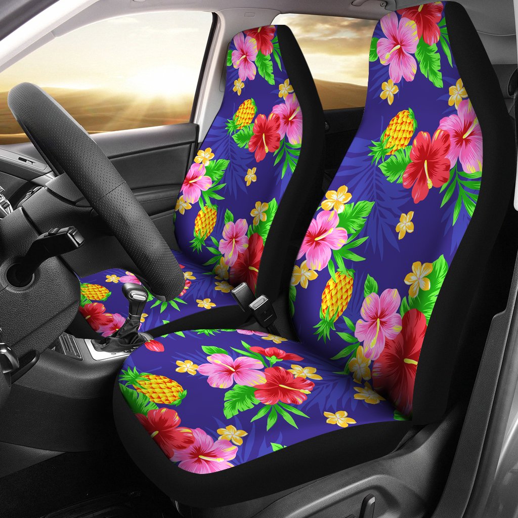 Hawaiian Themed Pattern Print Design H05 Universal Fit Car Seat Covers-JorJune