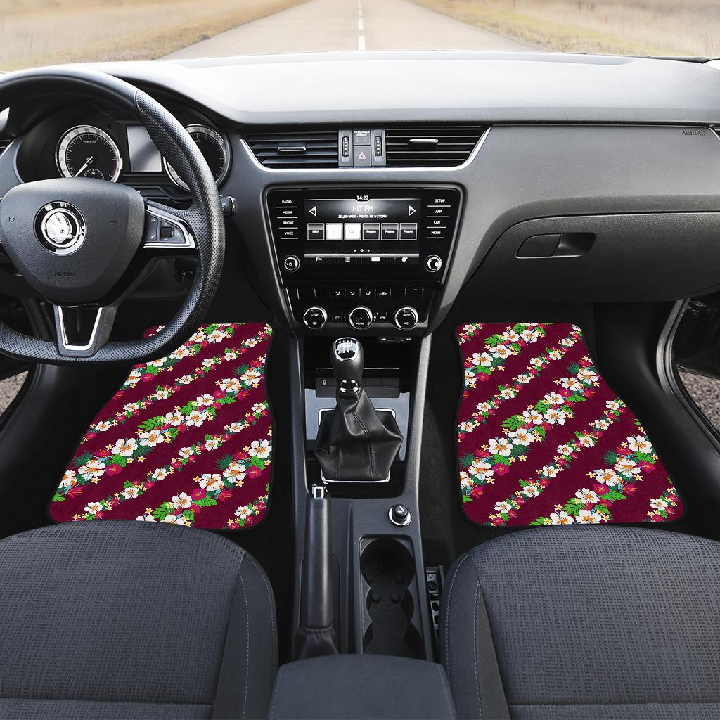 Hawaiian Themed Pattern Print Design H06 Car Floor Mats-JorJune