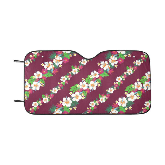 Hawaiian Themed Pattern Print Design H06 Car Sun Shade-JorJune