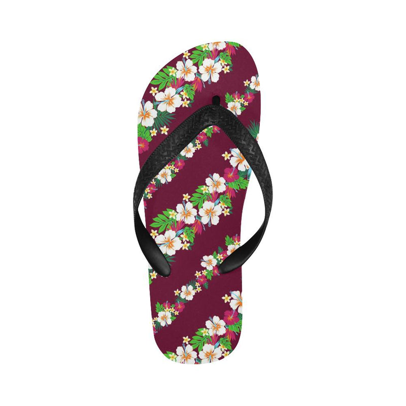 Hawaiian Themed Pattern Print Design H06 Flip Flops-JorJune