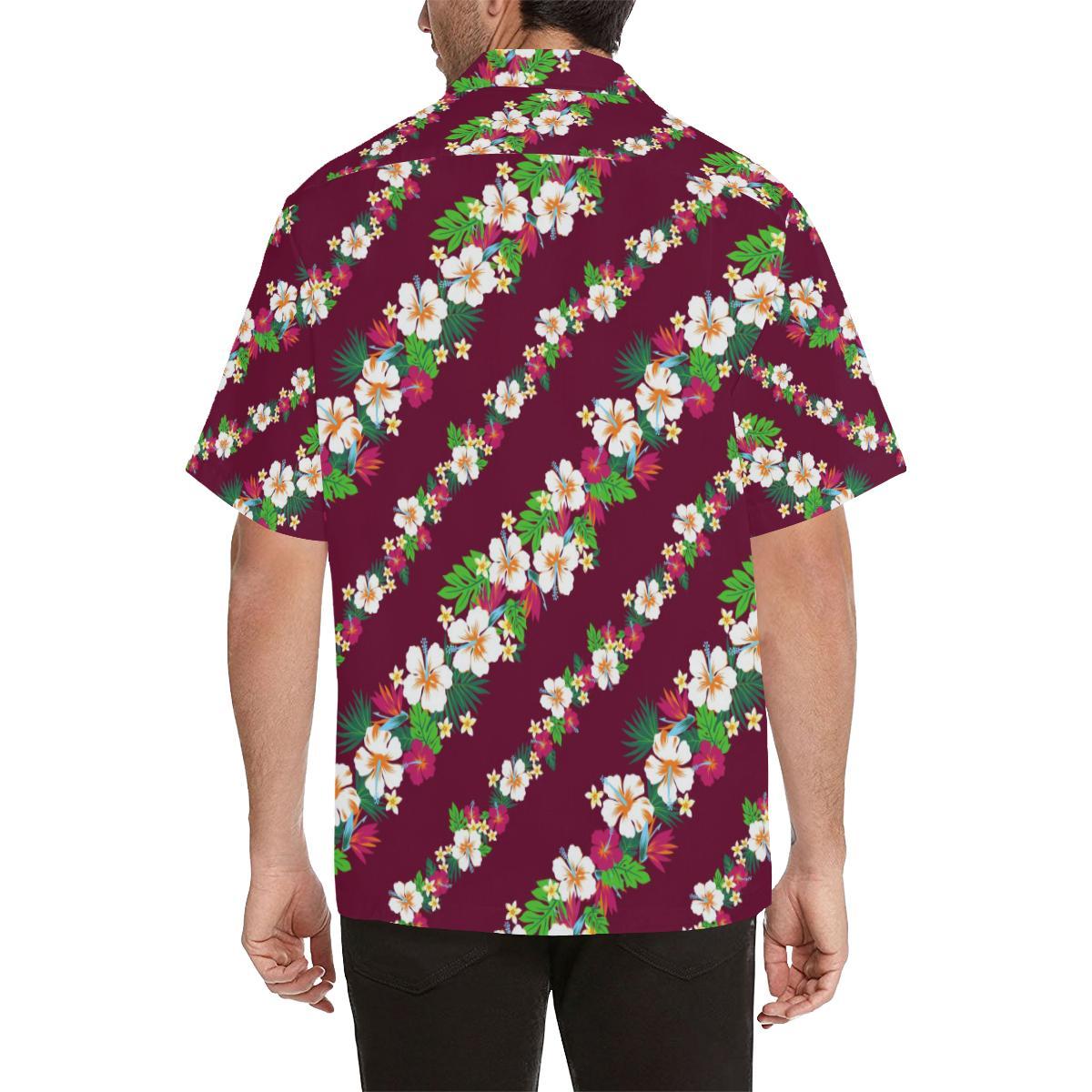 Hawaiian Themed Pattern Print Design H06 Men Hawaiian Shirt-JorJune