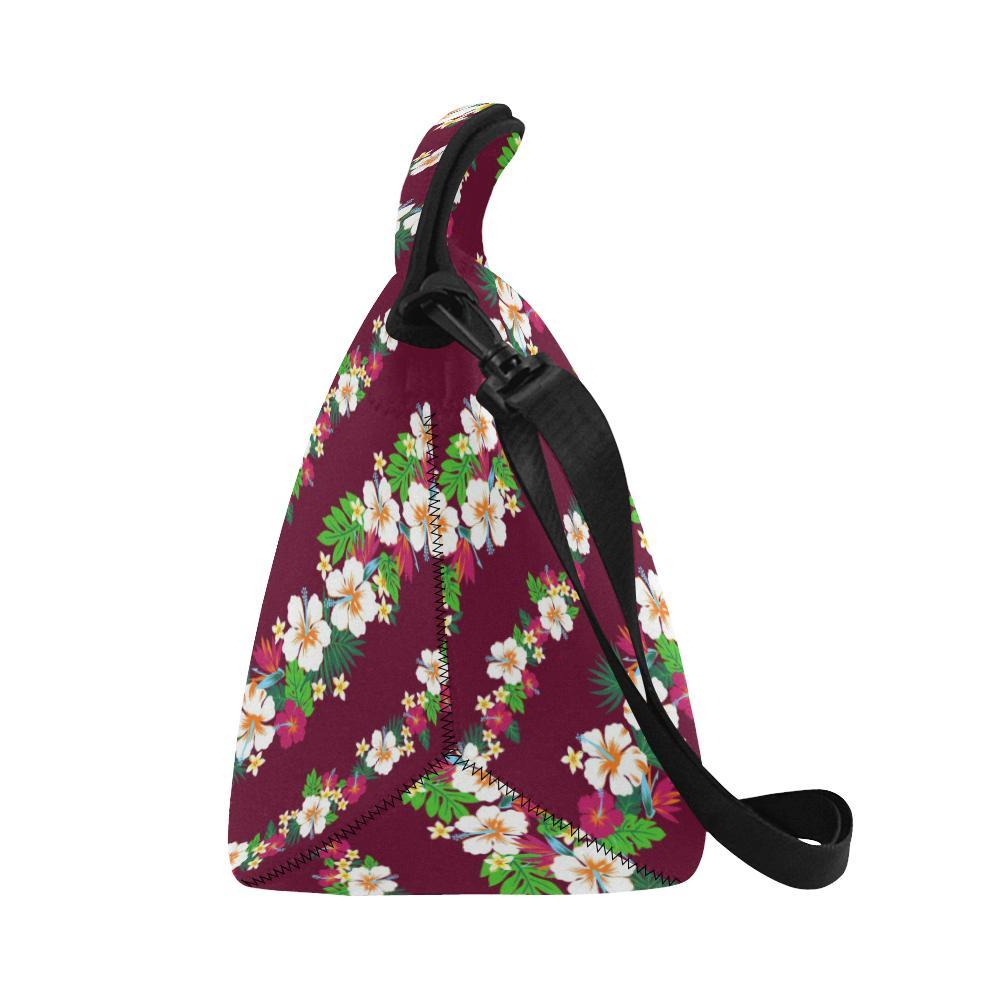 Hawaiian Themed Pattern Print Design H06 Neoprene Lunch Bag-JorJune