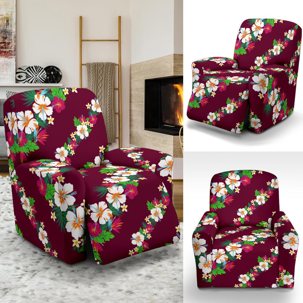 Hawaiian Themed Pattern Print Design H06 Recliner Slipcover-JORJUNE.COM