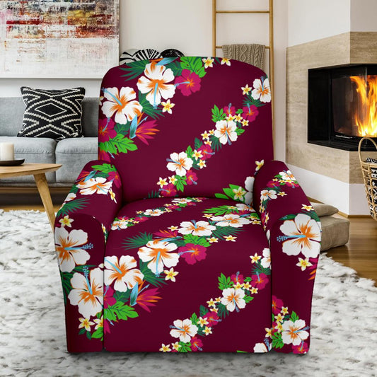 Hawaiian Themed Pattern Print Design H06 Recliner Slipcover-JORJUNE.COM