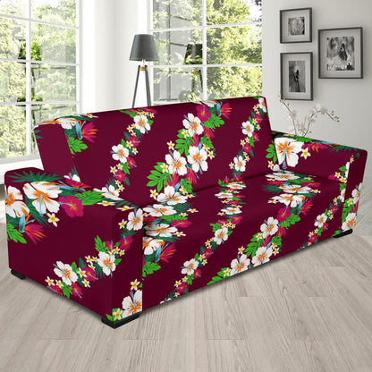 Hawaiian Themed Pattern Print Design H06 Sofa Slipcover-JORJUNE.COM