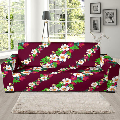 Hawaiian Themed Pattern Print Design H06 Sofa Slipcover-JORJUNE.COM