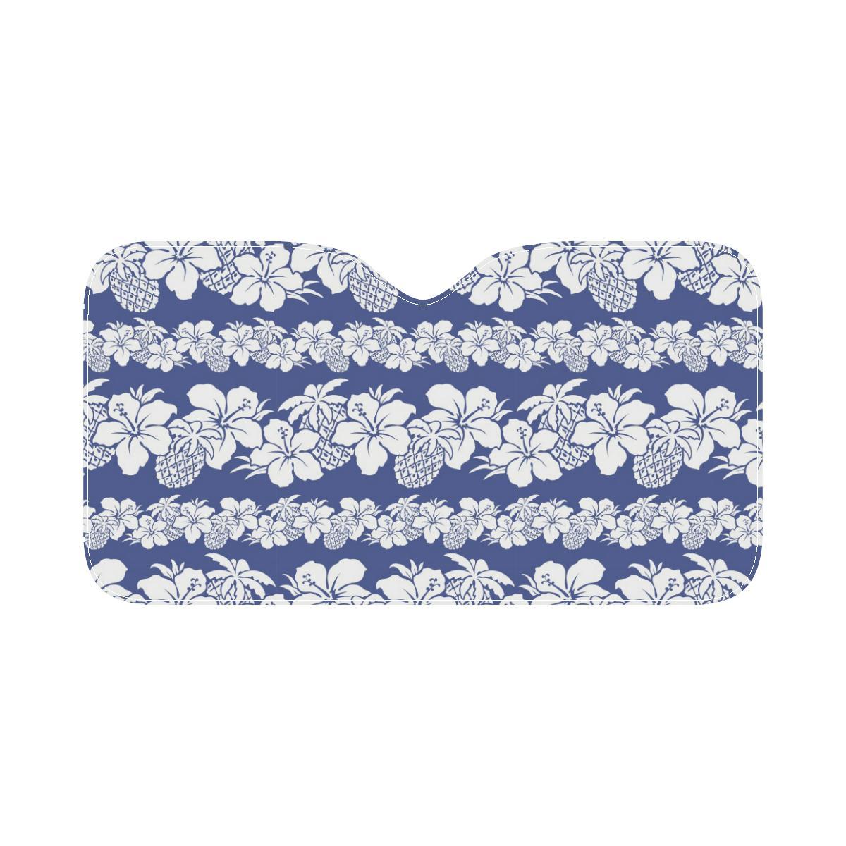 Hawaiian Themed Pattern Print Design H07 Car Sun Shade-JorJune