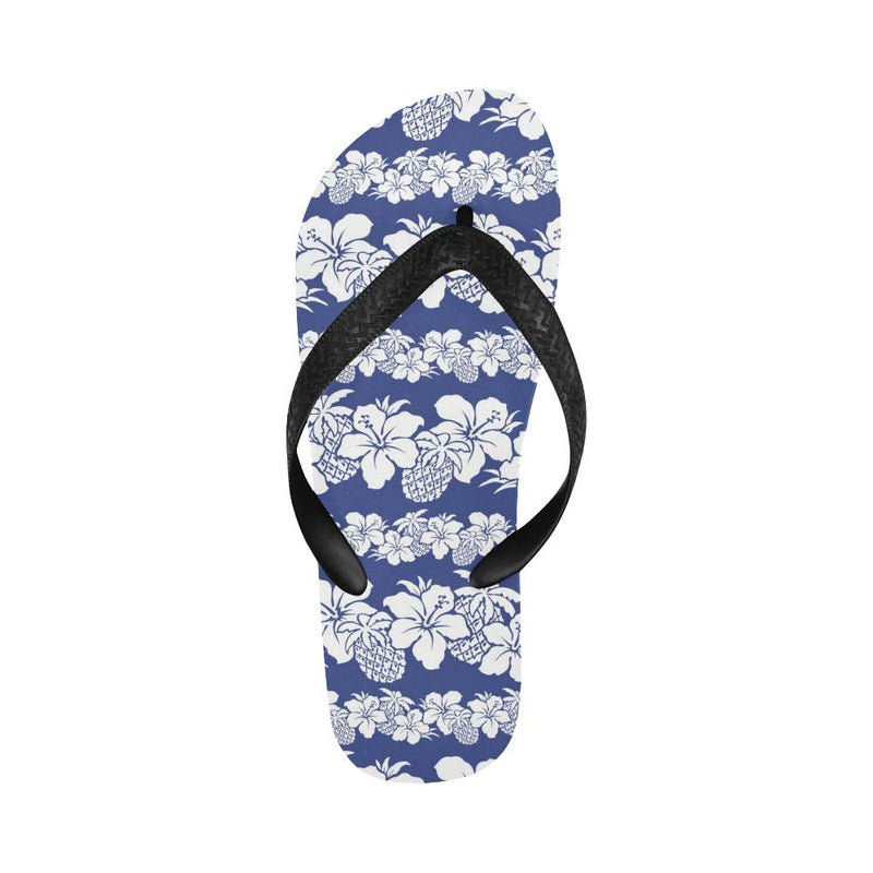 Hawaiian Themed Pattern Print Design H07 Flip Flops-JorJune