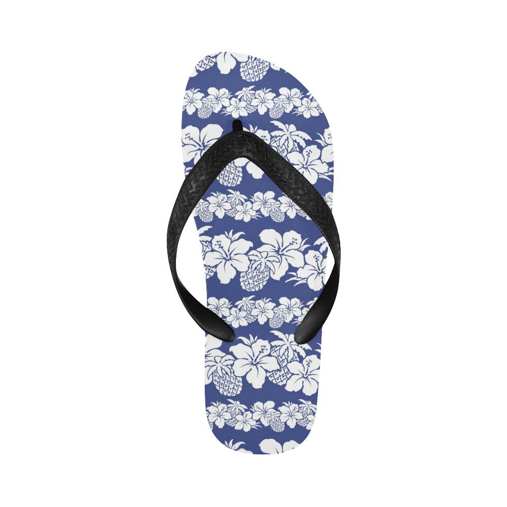 Hawaiian Themed Pattern Print Design H07 Flip Flops-JorJune