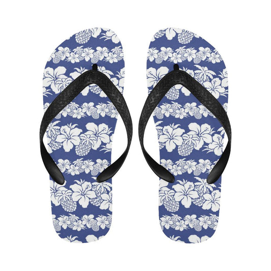 Hawaiian Themed Pattern Print Design H07 Flip Flops-JorJune