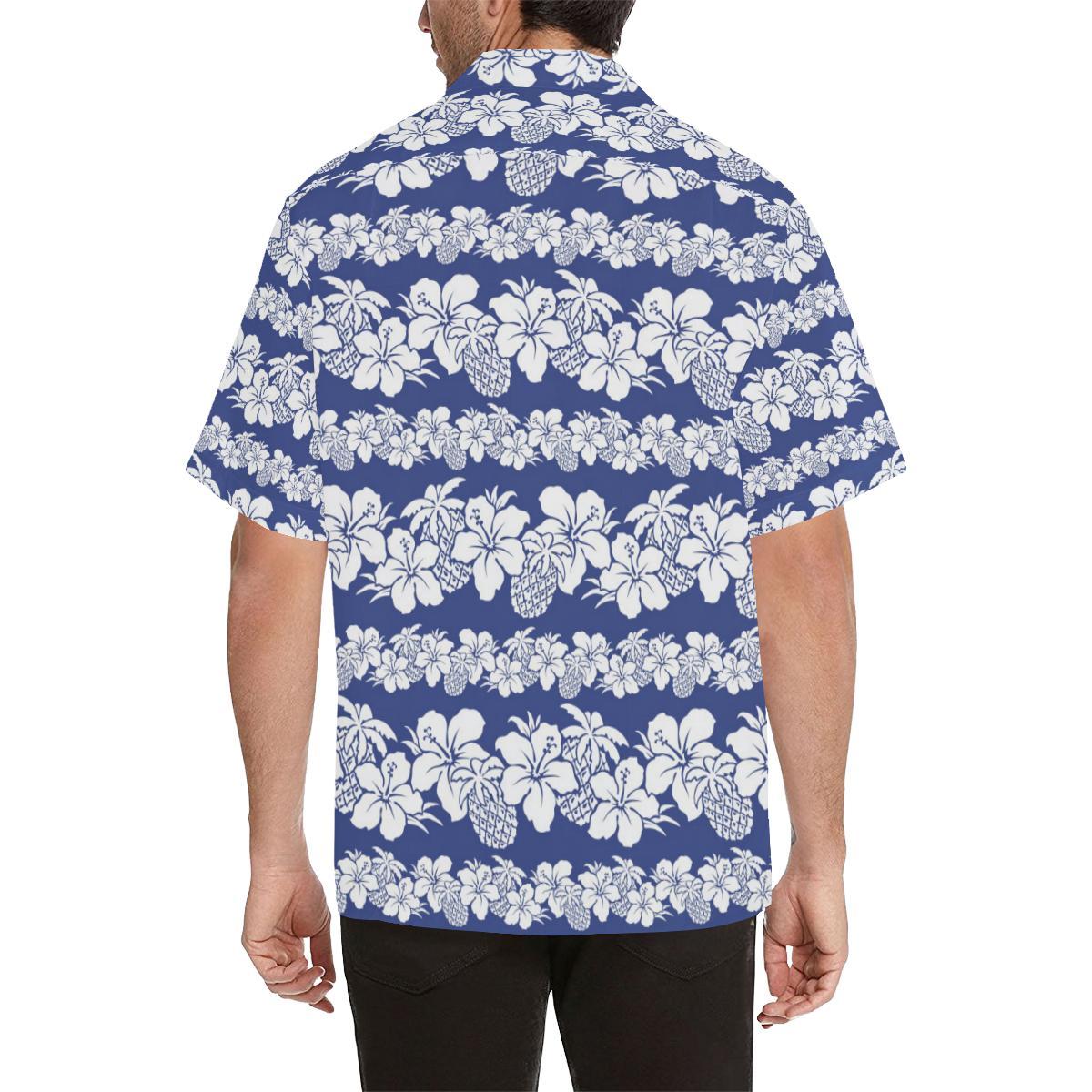 Hawaiian Themed Pattern Print Design H07 Men Hawaiian Shirt-JorJune