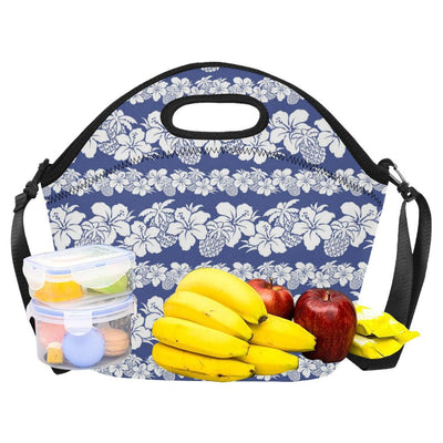 Hawaiian Themed Pattern Print Design H07 Neoprene Lunch Bag-JorJune