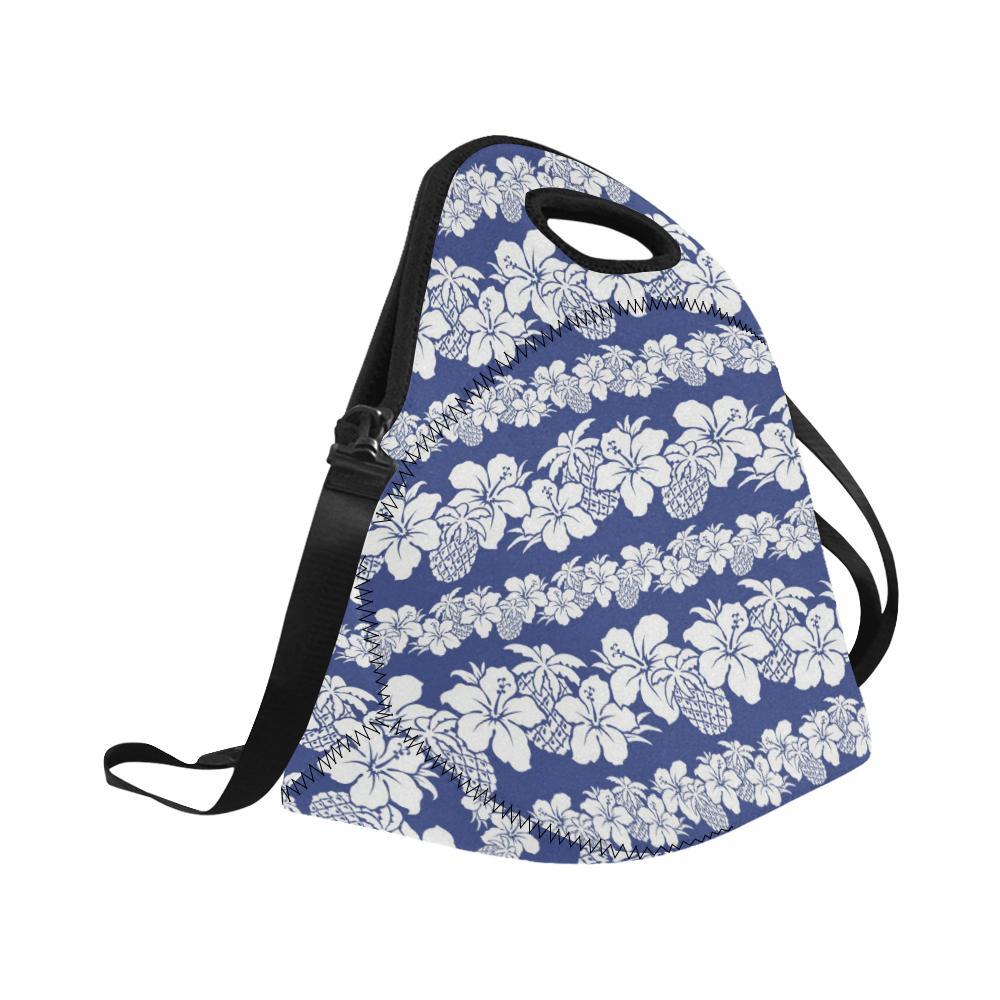 Hawaiian Themed Pattern Print Design H07 Neoprene Lunch Bag-JorJune