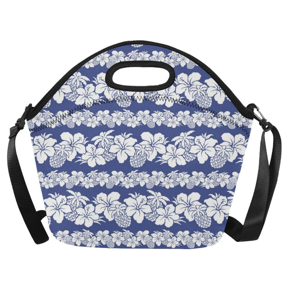 Hawaiian Themed Pattern Print Design H07 Neoprene Lunch Bag-JorJune
