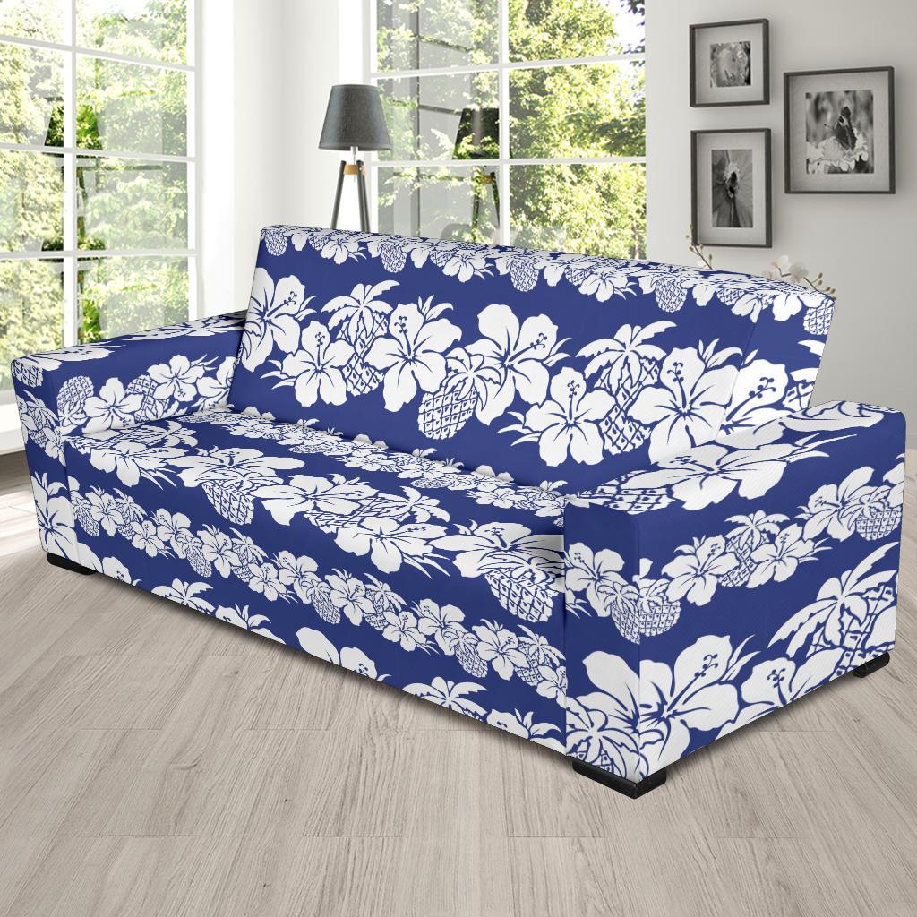 Hawaiian Themed Pattern Print Design H07 Sofa Slipcover-JORJUNE.COM