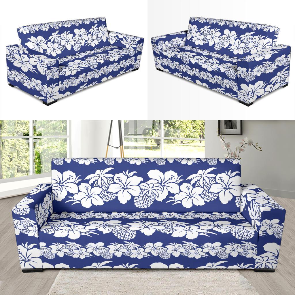 Hawaiian Themed Pattern Print Design H07 Sofa Slipcover-JORJUNE.COM