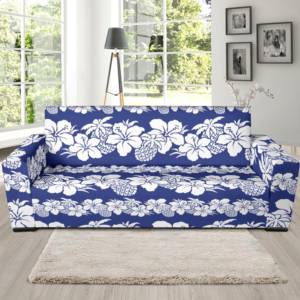 Hawaiian Themed Pattern Print Design H07 Sofa Slipcover-JORJUNE.COM