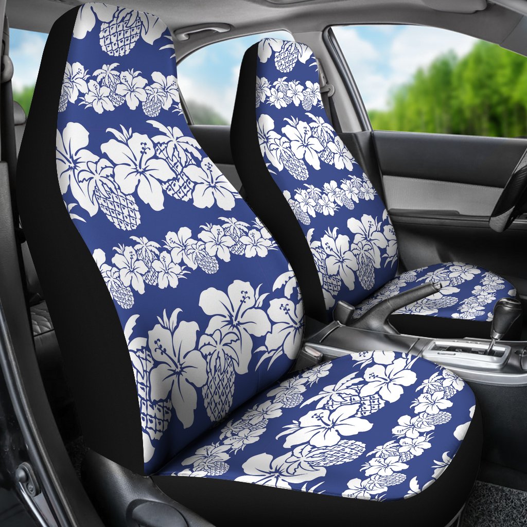 Hawaiian Themed Pattern Print Design H07 Universal Fit Car Seat Covers-JorJune