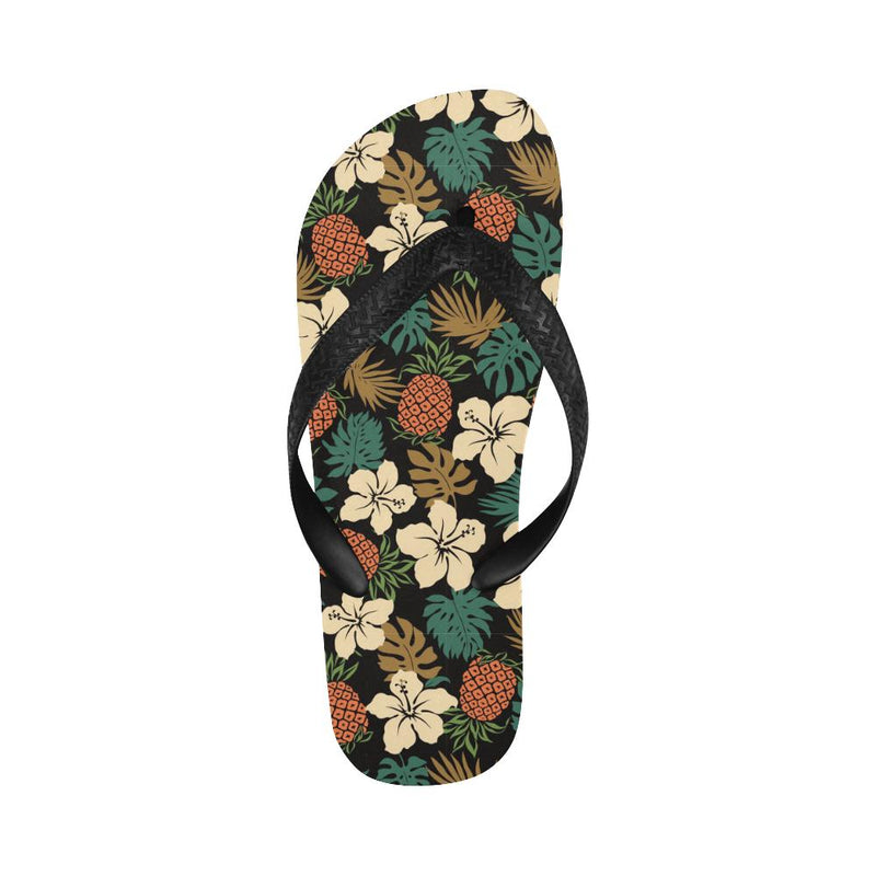 Hawaiian Themed Pattern Print Design H08 Flip Flops-JorJune