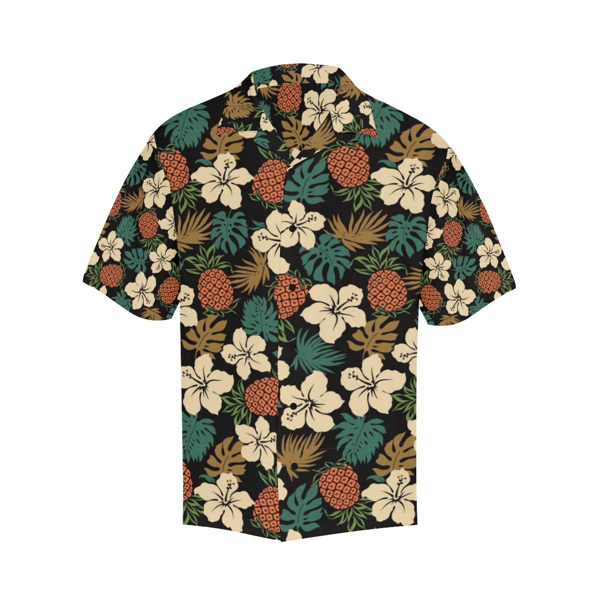 Hawaiian Themed Pattern Print Design H08 Men Hawaiian Shirt-JorJune