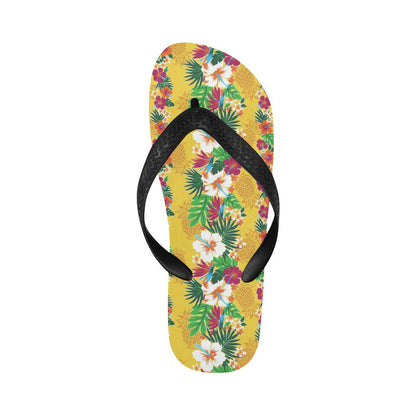 Hawaiian Themed Pattern Print Design H09 Flip Flops-JorJune