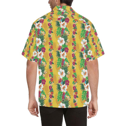 Hawaiian Themed Pattern Print Design H09 Men Hawaiian Shirt-JorJune