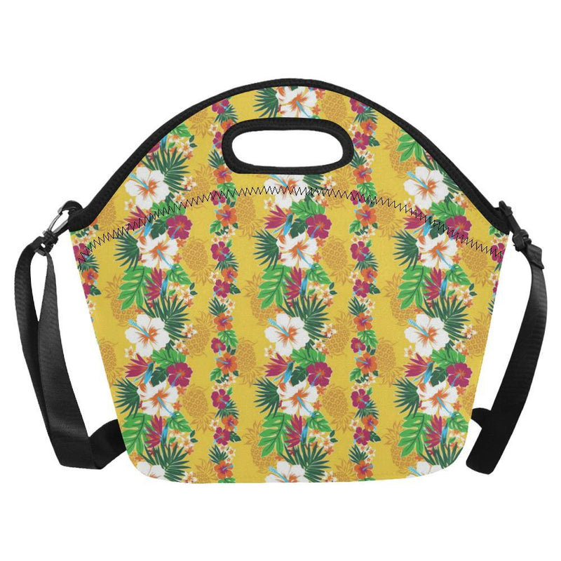 Hawaiian Themed Pattern Print Design H09 Neoprene Lunch Bag-JorJune