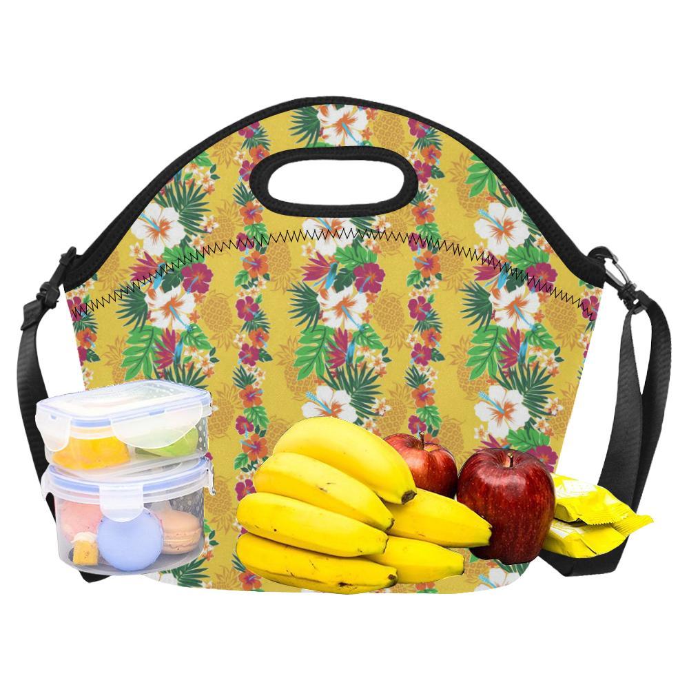 Hawaiian Themed Pattern Print Design H09 Neoprene Lunch Bag-JorJune