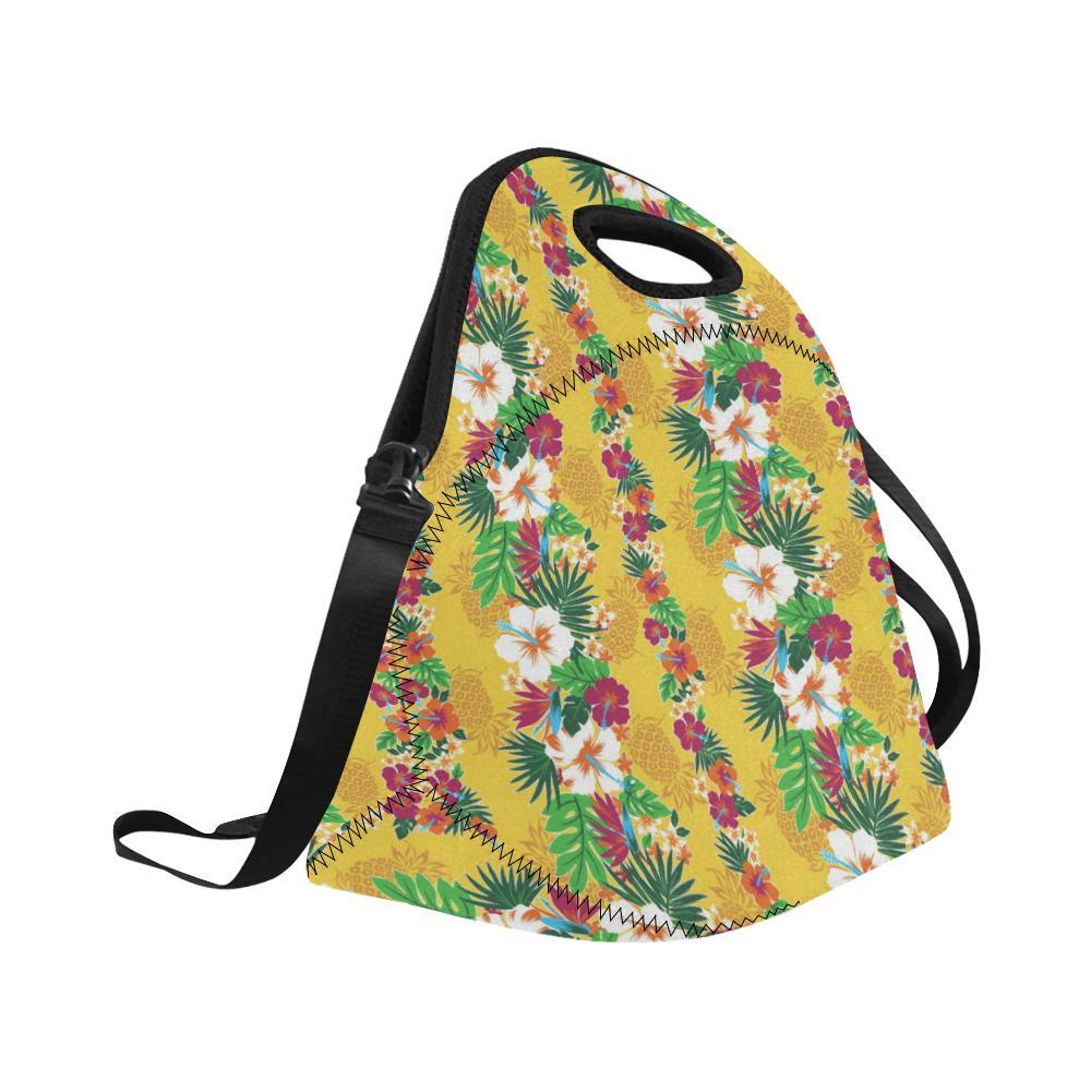Hawaiian Themed Pattern Print Design H09 Neoprene Lunch Bag-JorJune