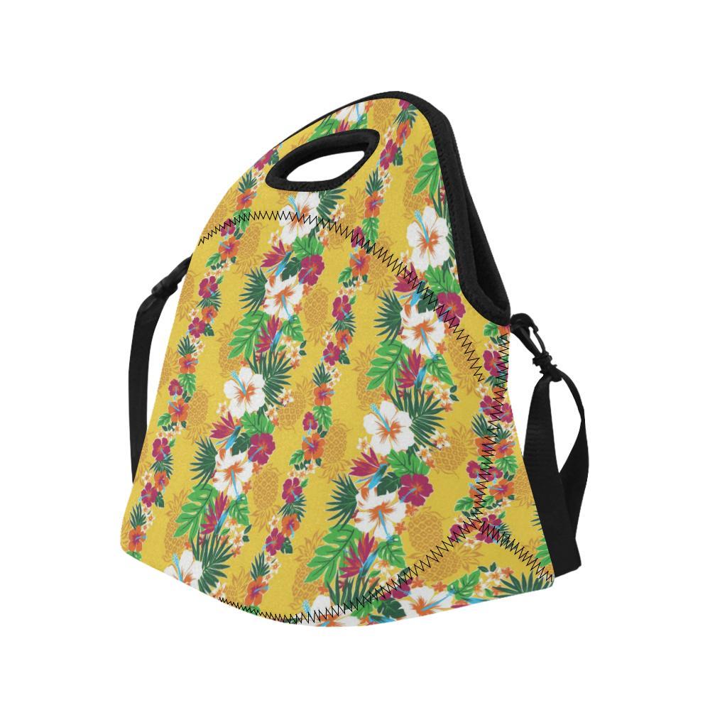 Hawaiian Themed Pattern Print Design H09 Neoprene Lunch Bag-JorJune