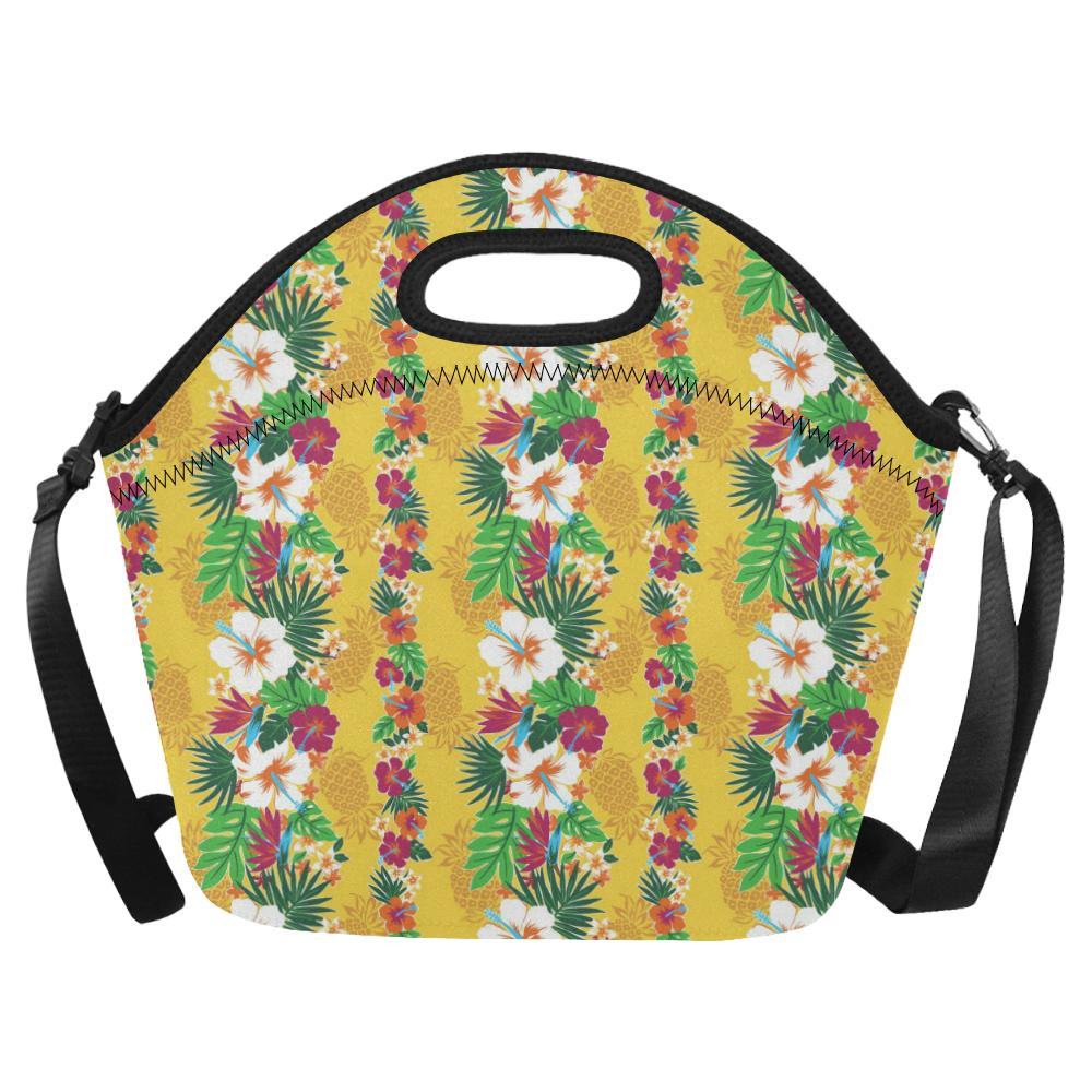 Hawaiian Themed Pattern Print Design H09 Neoprene Lunch Bag-JorJune