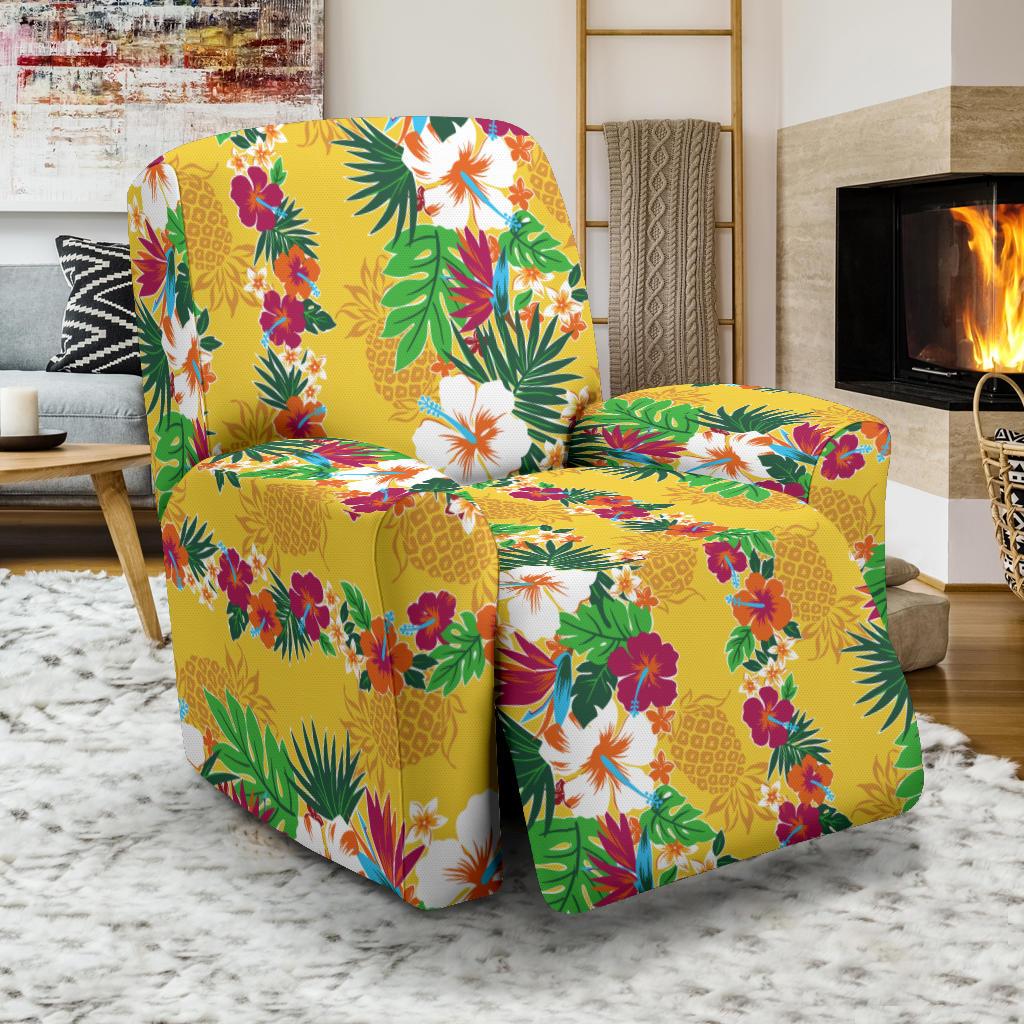 Hawaiian Themed Pattern Print Design H09 Recliner Slipcover-JORJUNE.COM