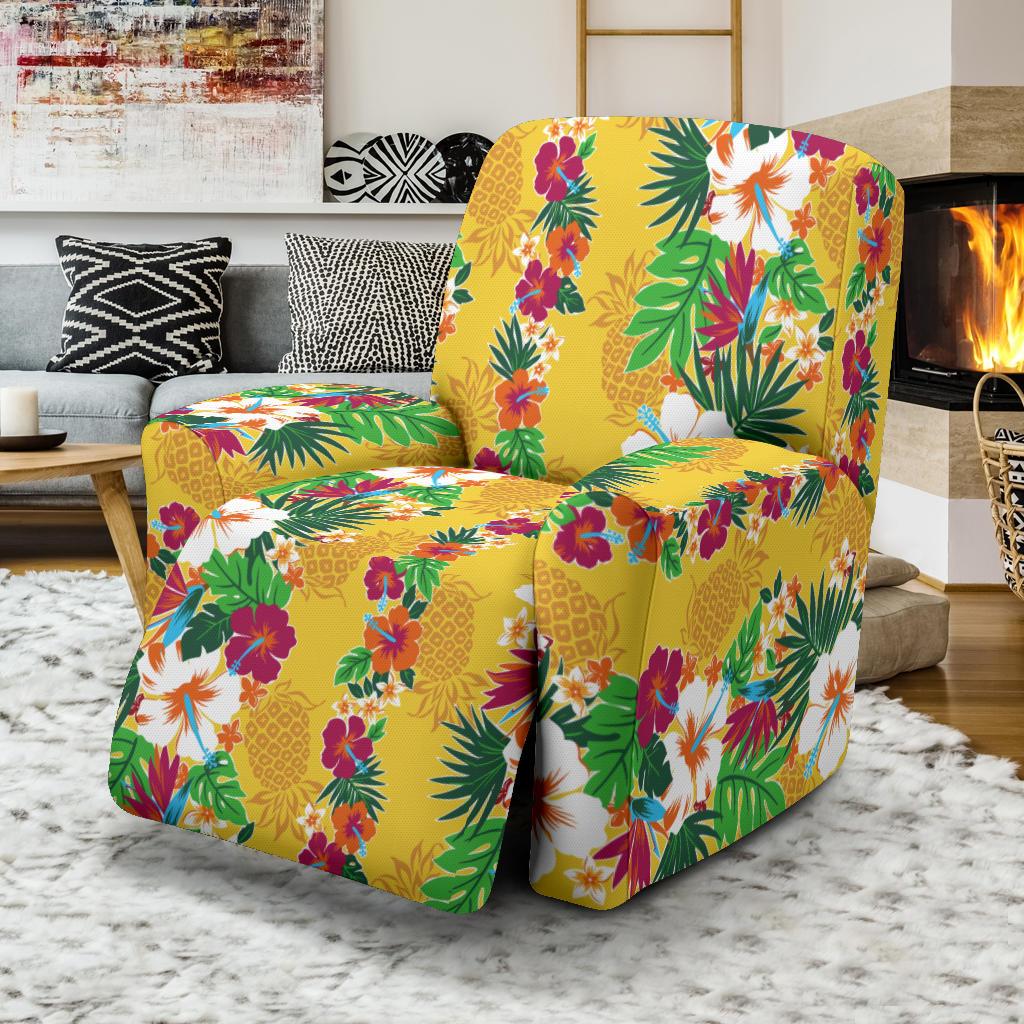 Hawaiian Themed Pattern Print Design H09 Recliner Slipcover-JORJUNE.COM